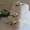 Three tier wedding cake