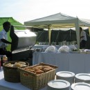 Barbecue at summer wedding