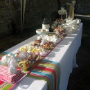 Retro sweets at Grittenham Barn wedding